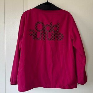 Odd Future Tyler the Creator magenta pink & black checkered windbreaker small :p